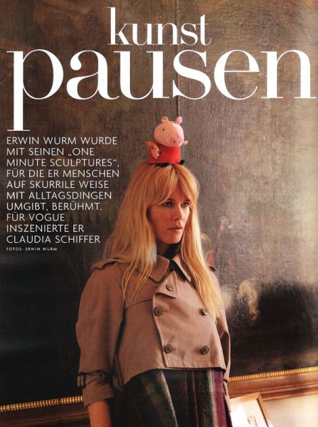 Клаудия Шиффер в журнале Vogue Германия. Ноябрь 2009