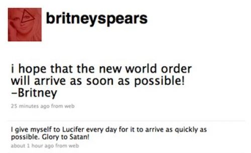 Сатанисты взломали блог Бритни Спирс