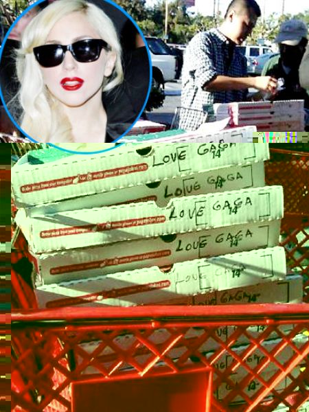 Lady GaGa купила своим фанатам пиццу