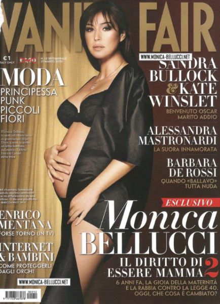 Беременная Моника Беллуччи в итальянском Vanity Fair
