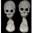 Сережки Skull and Pearl Earrings от Delfina Delettrez